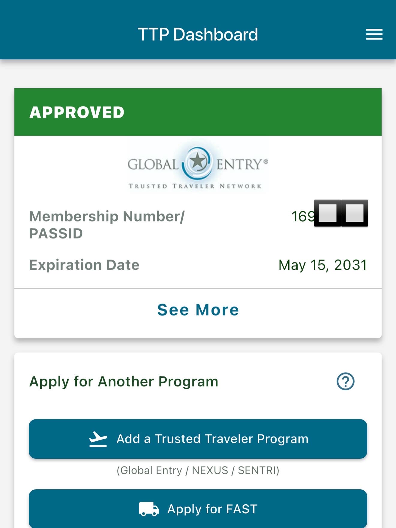 Global Entry Approved